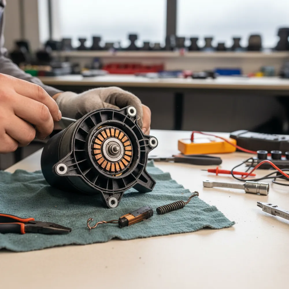Entretien du pulseur, changer les charbons