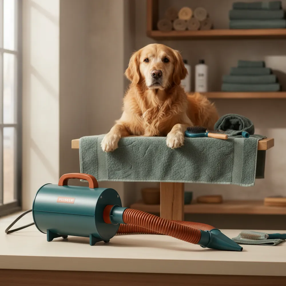 Comment sécher son chien au pulseur
